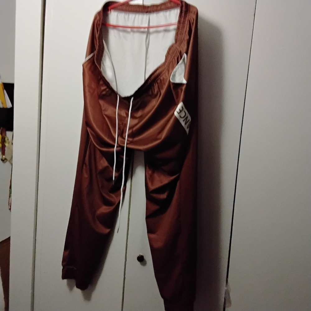 Men two piece jump suit 95 polyester 5 percent spandex  size 6xlarge